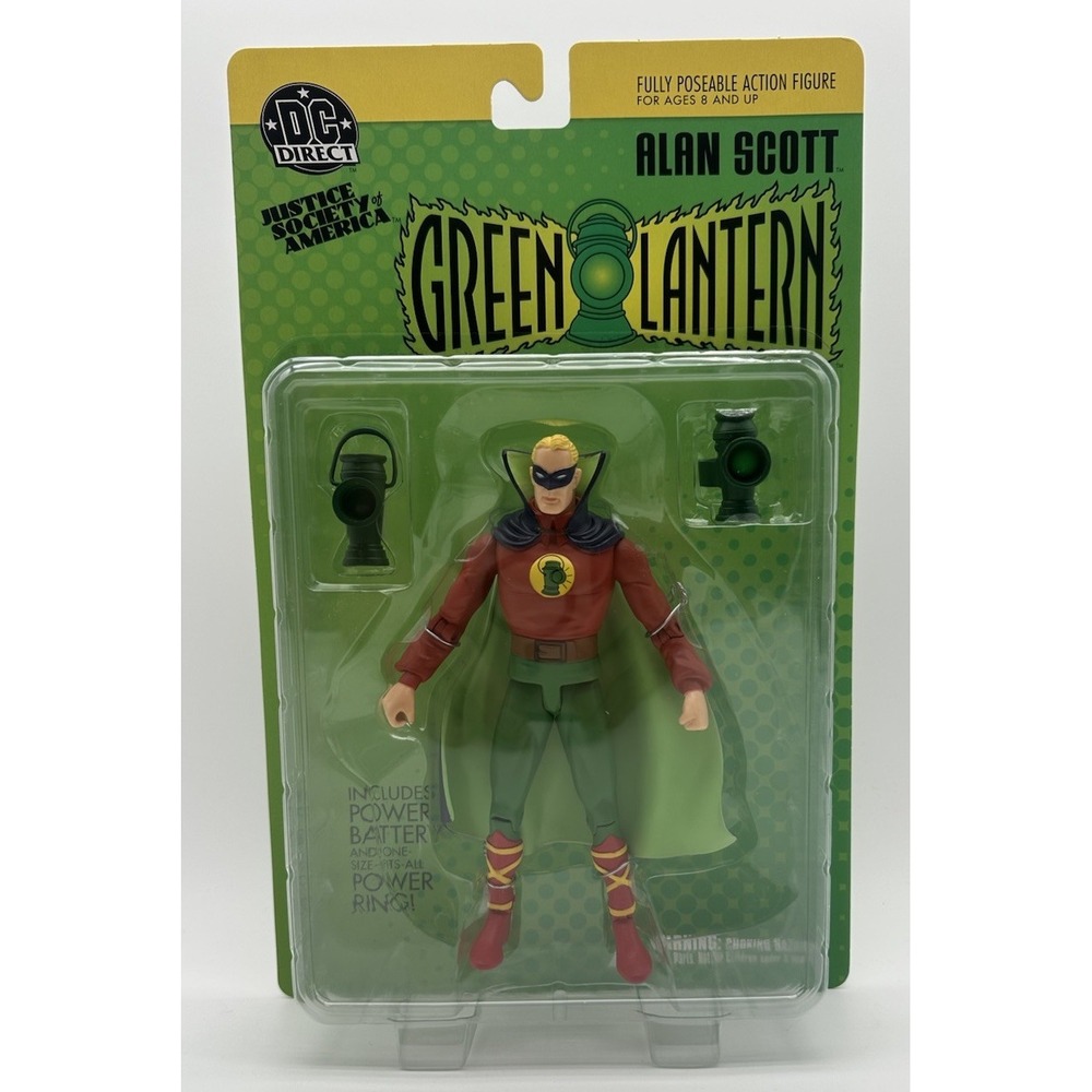 DC DIRECT GREEN LANTERN ALAN SCOTT GOLDEN AGE JSA ACTION FIGURE MOC NEW
